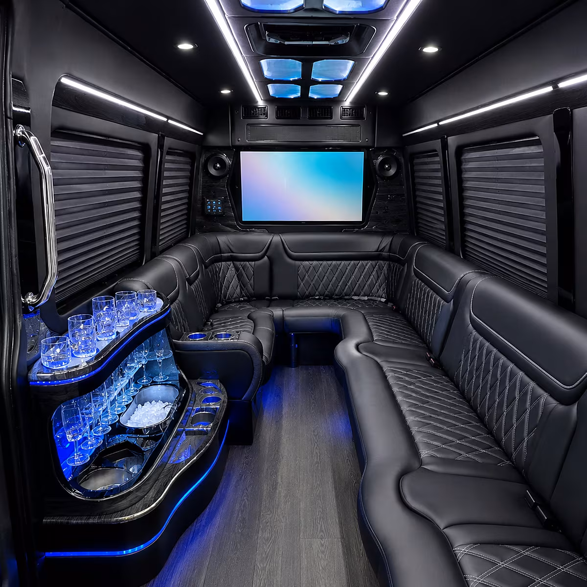 30 Passenger Party Bus Inside