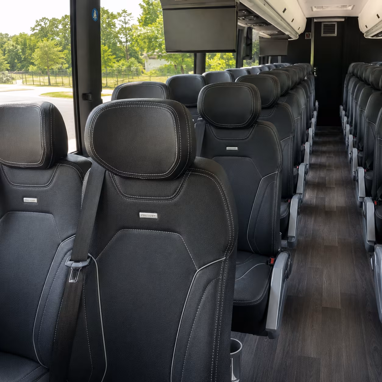 40-56 Passenger Charter Bus Inside