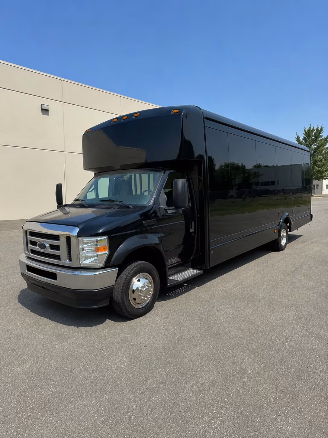 Sunnyvale Private Event Transportation party bus exterior