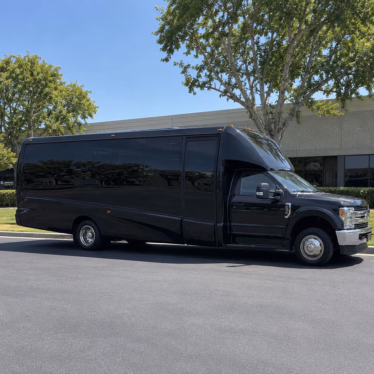 Sunnyvale Private Event Transportation party bus exterior