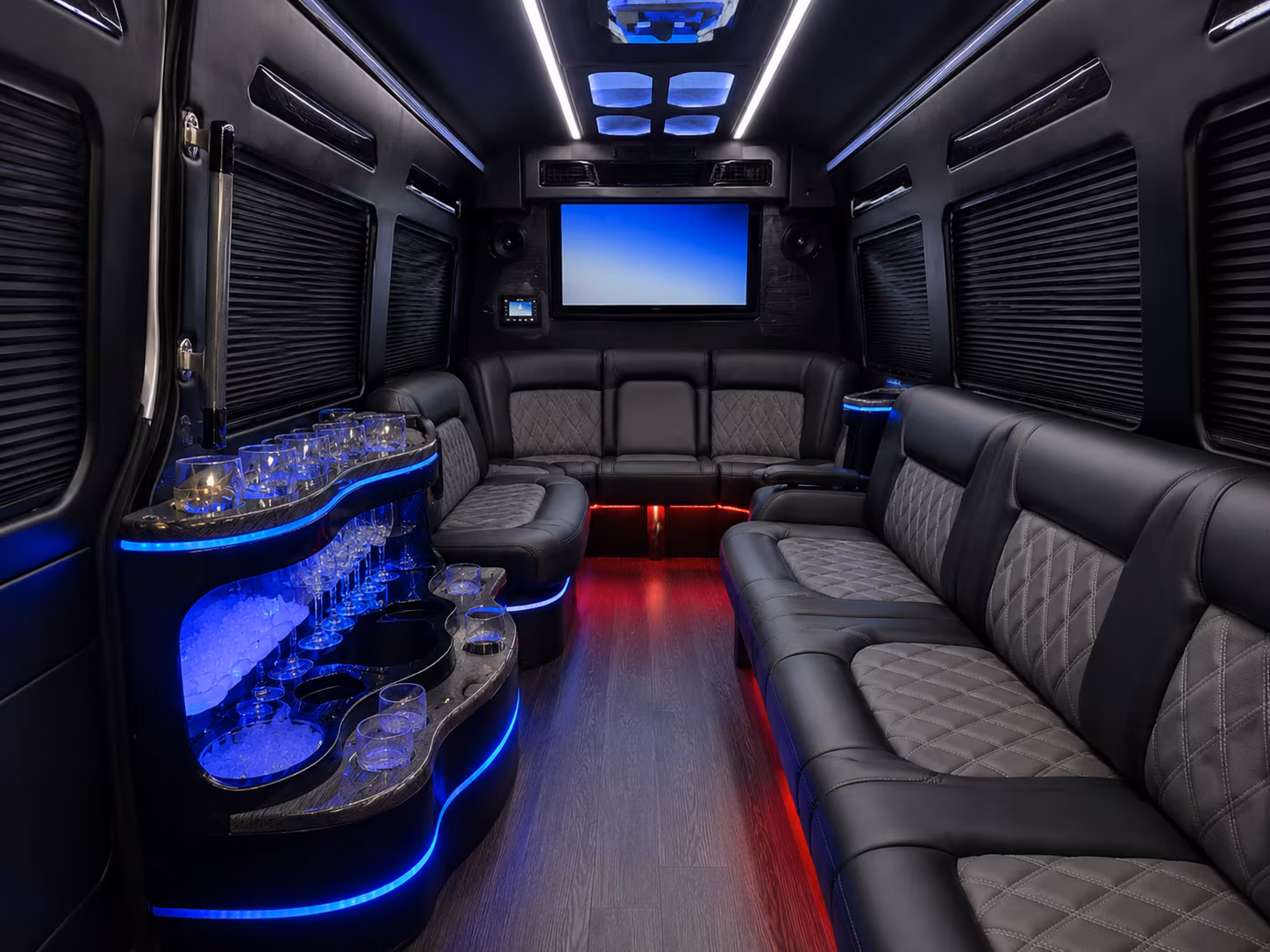 Sunnyvale School Event Transportation party bus exterior