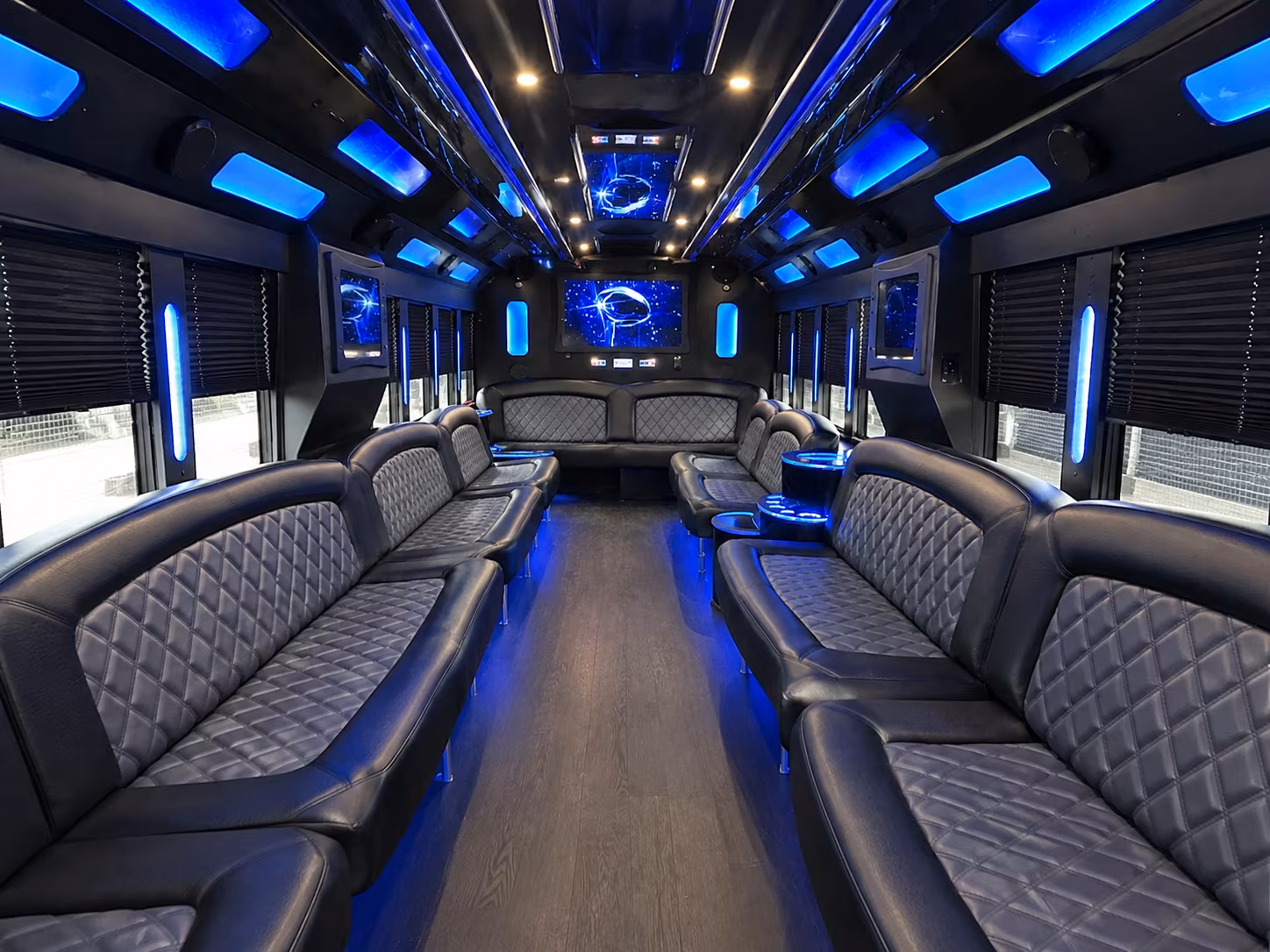 Sunnyvale Sporting Event Transportation party bus exterior