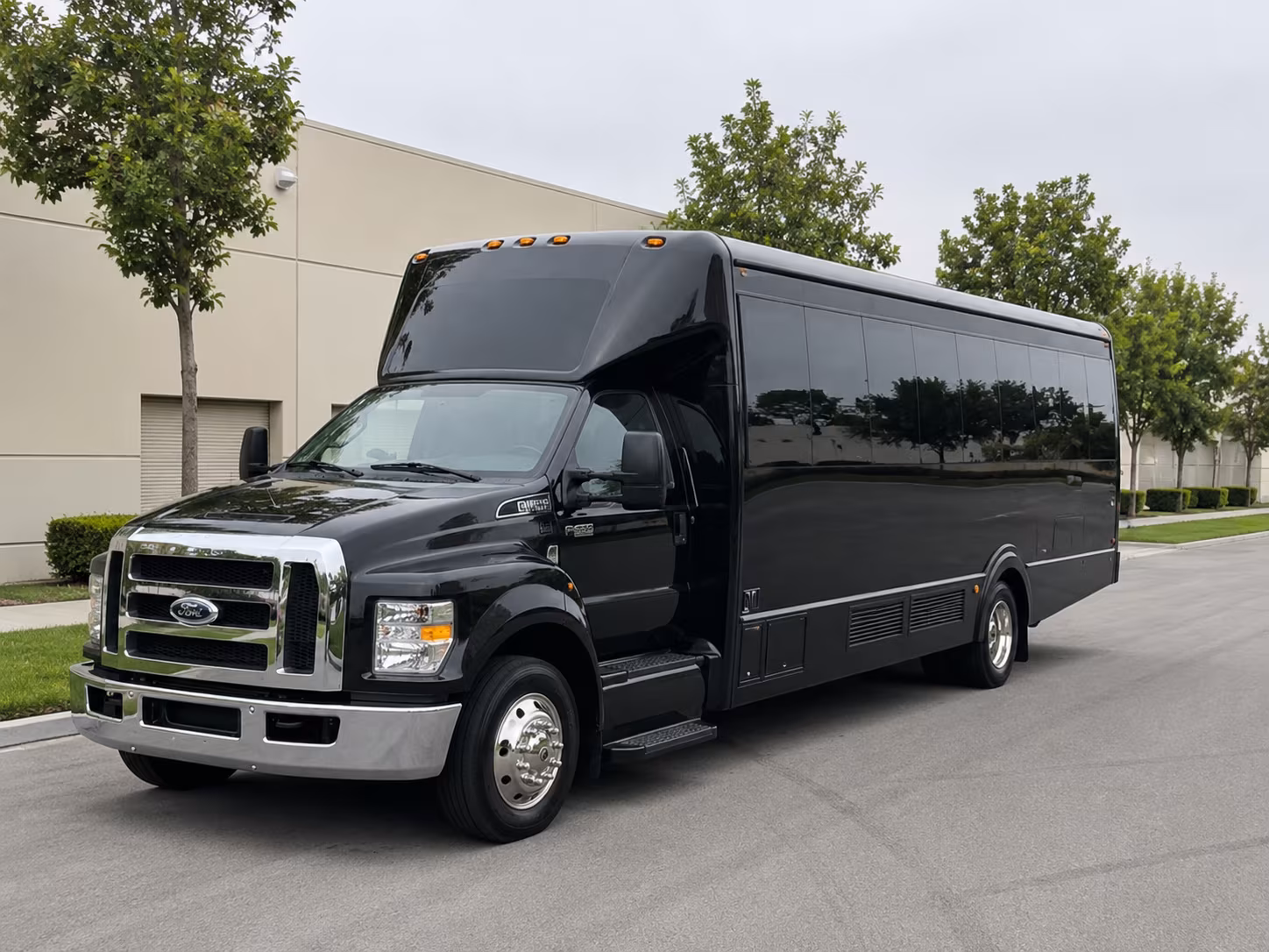 Sunnyvale Wedding Transportation party bus exterior