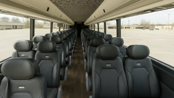 Interior of Charter Bus Company Sunnyvale's 30 Passenger Minibus in Sunnyvale