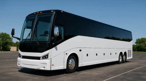Exterior of Charter Bus Company Santa Clara's 40 Passenger Party Bus in Santa Clara